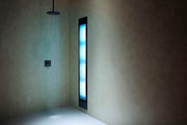 Sunshower Deluxe zwart infrarood wellnessstraler voor badkamer en sauna