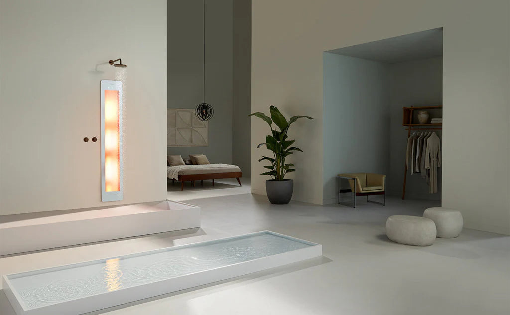 Sunshower ONE/L 3050W infraroodsysteem detail voor badkamer en douche - Afbeelding 6