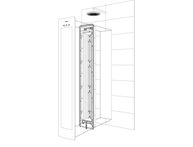 Sunshower ONE/L 3050W infraroodsysteem detail voor badkamer en douche - Afbeelding 7