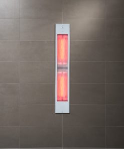 Sunshower Pure XL kortgolvig infrarood douchepaneel detail voor badkamer en wellness